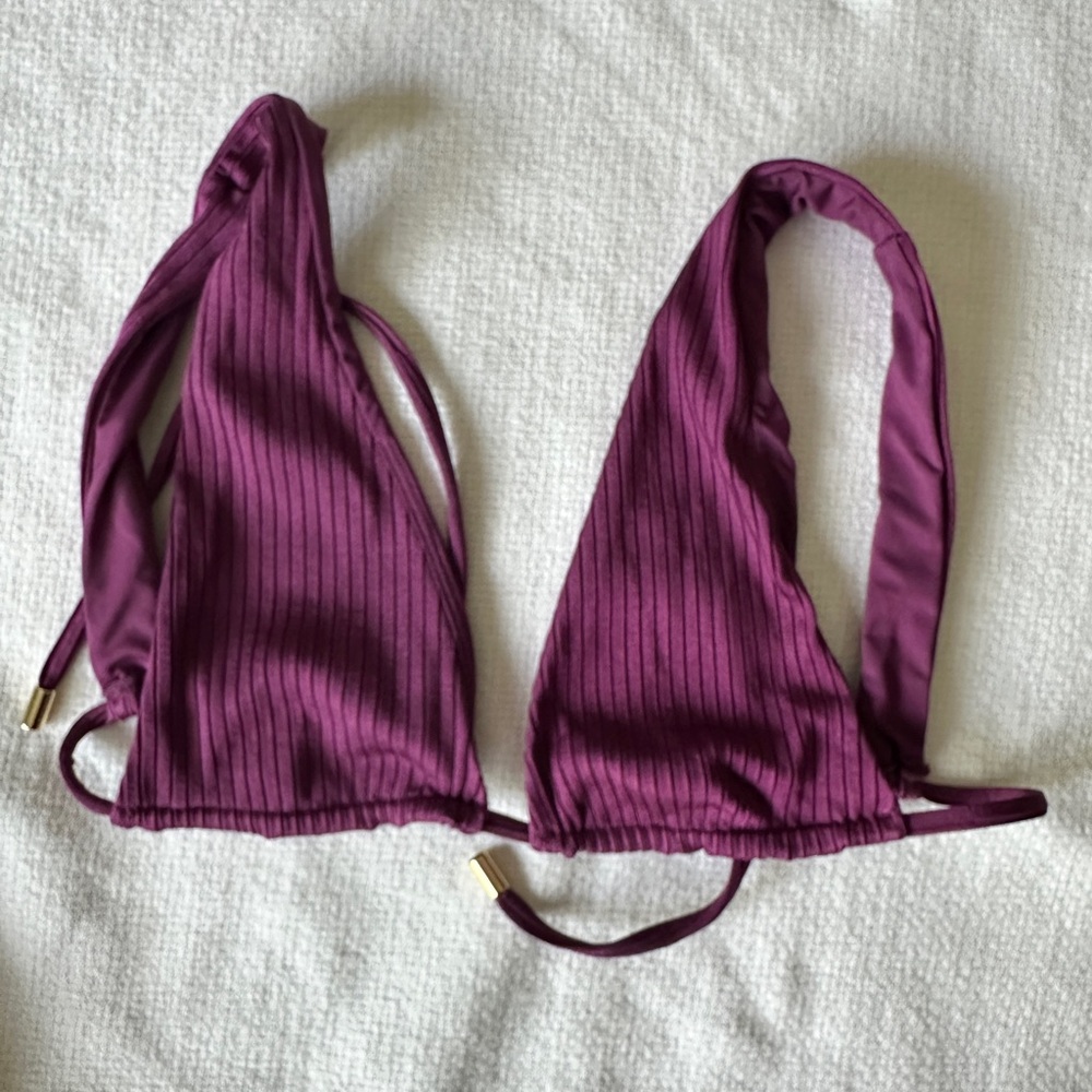 Monday Swimwear Eggplant Bikini Top